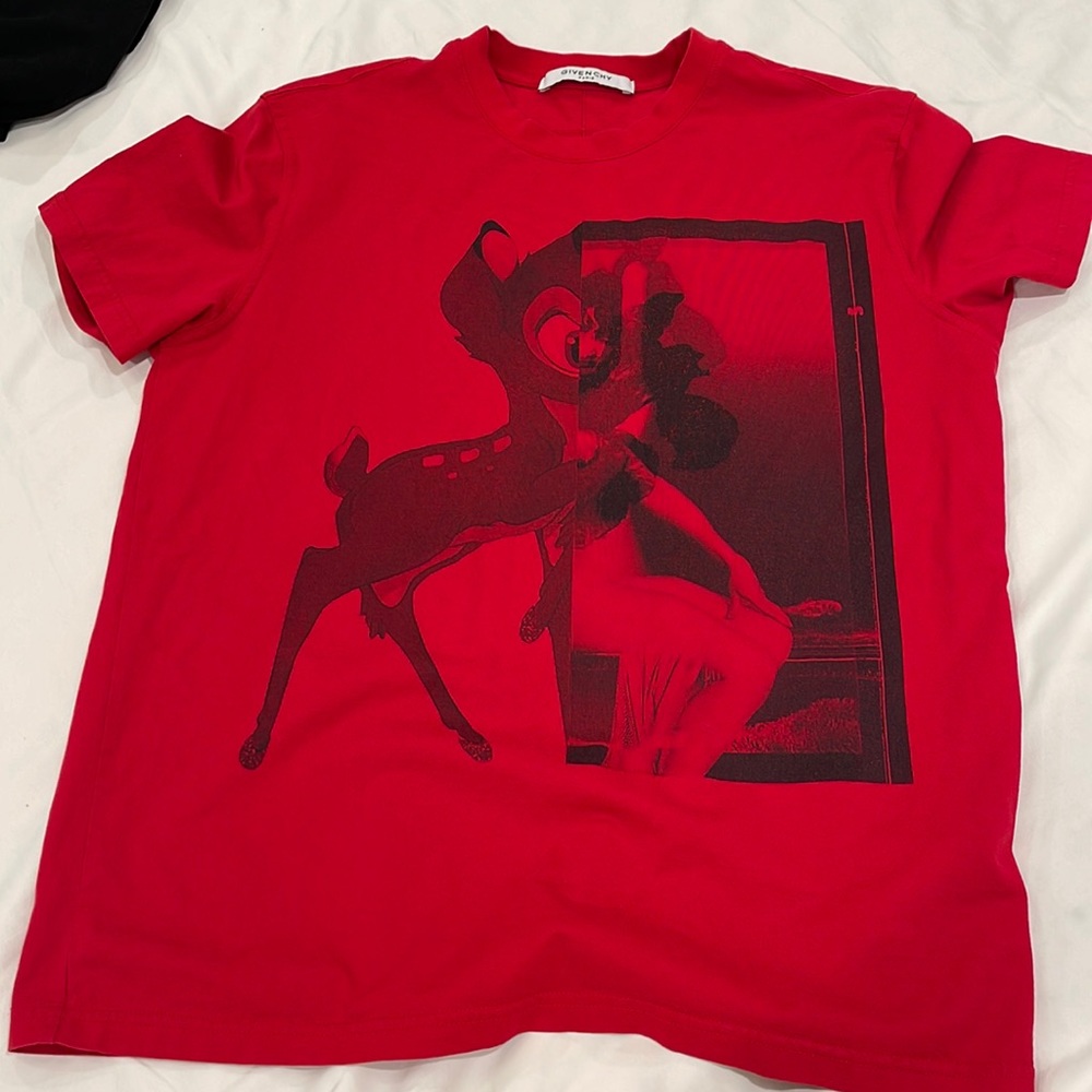 Red deer cotton tshirt